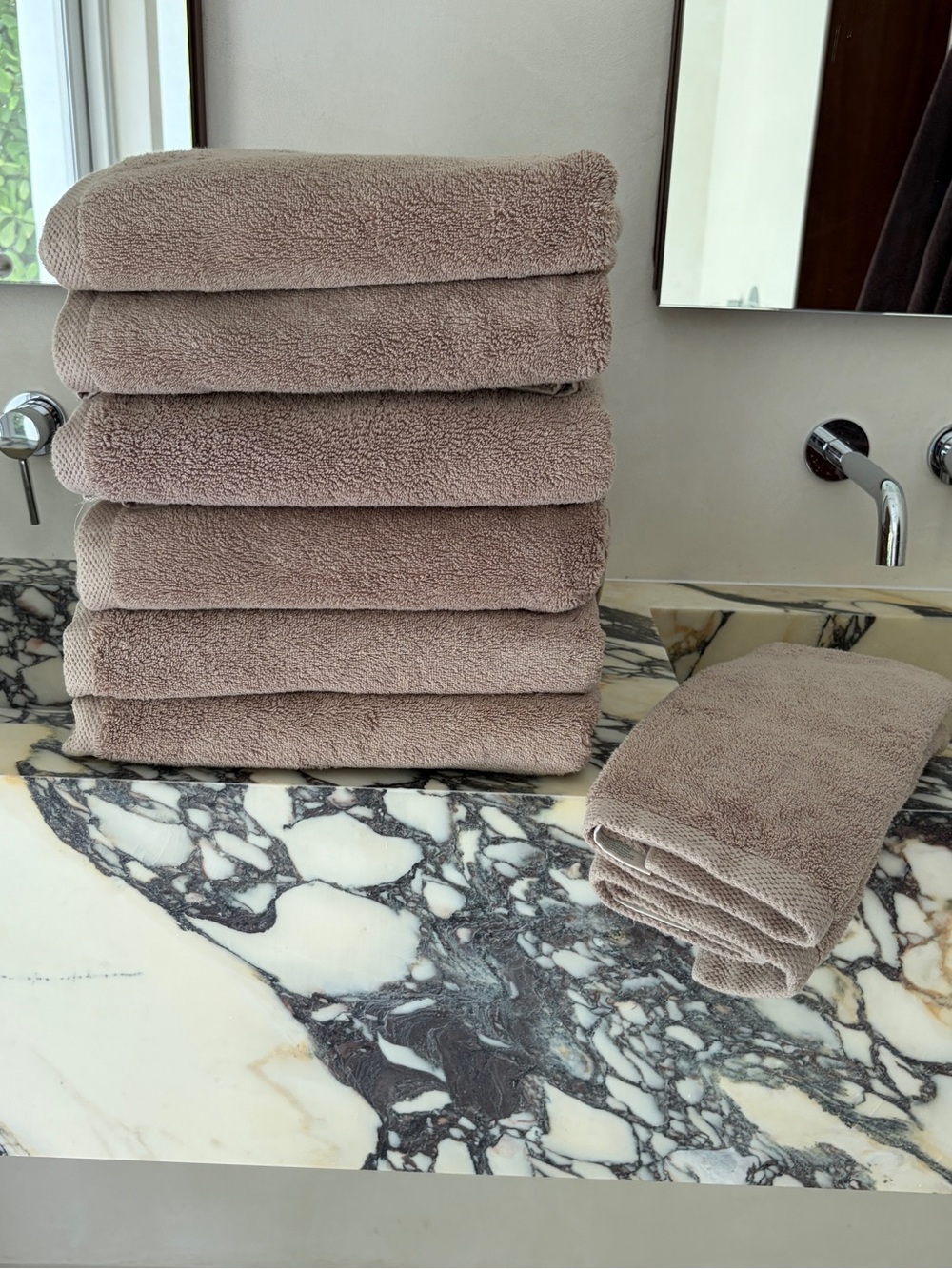 Casaluna Organic Cotton Bath Towels (6) & Hand Towels (2)
